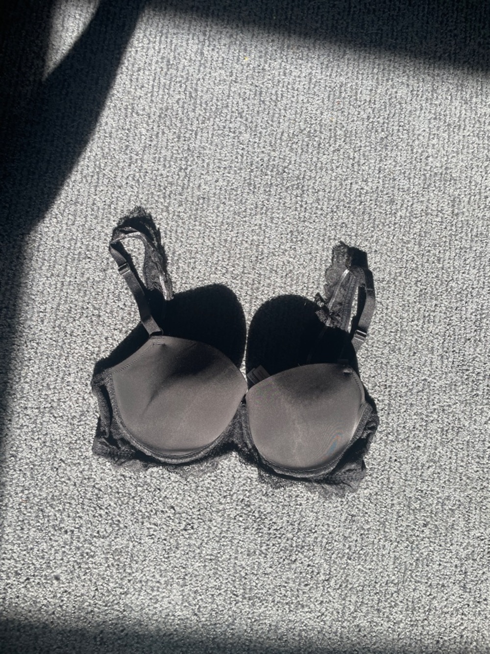 Victorias Secret Everyday Lace Trim Black Bra - Women's Intimates